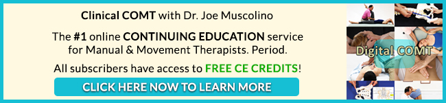 digital clinical COMT with dr joe muscolino