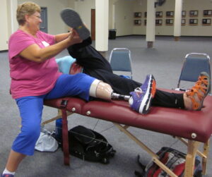 integrated therapeutic stretching demonstration with marjorie brook